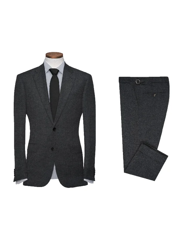 Dugdale Dark Grey Wool Flannel Suit