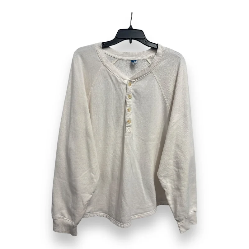Men's Hoodies with Heavy-Duty ZippersSweatshirt Crewneck By Old Navy In White, Size: Xl Men's Hoodies with Heavy-Duty ZippersSweatshirt Crewneck By Old Navy In White, Size: Xl