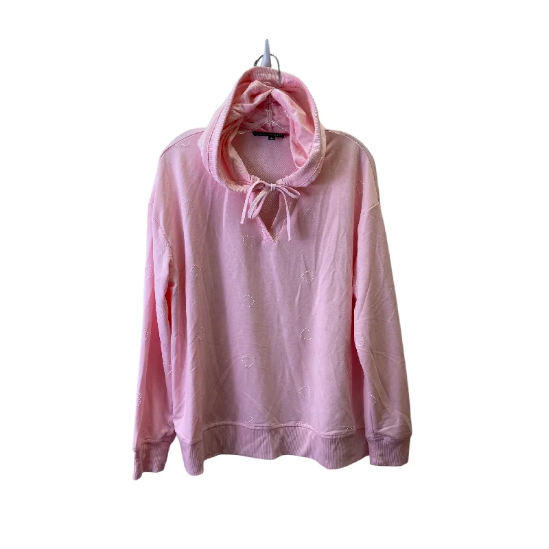 Men's Hoodies for LayeringSweatshirt Hoodie By Jane And Delancey In Pink, Size:L