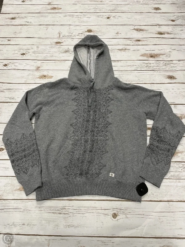 Men's Hoodies with Ribbed HemsSweatshirt Hoodie By Billabong In Grey, Size: L