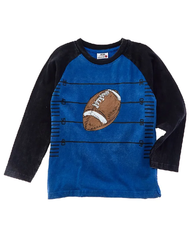 Men's Long-Sleeved ShirtsMish Mish Football Down Enzyme T-Shirt