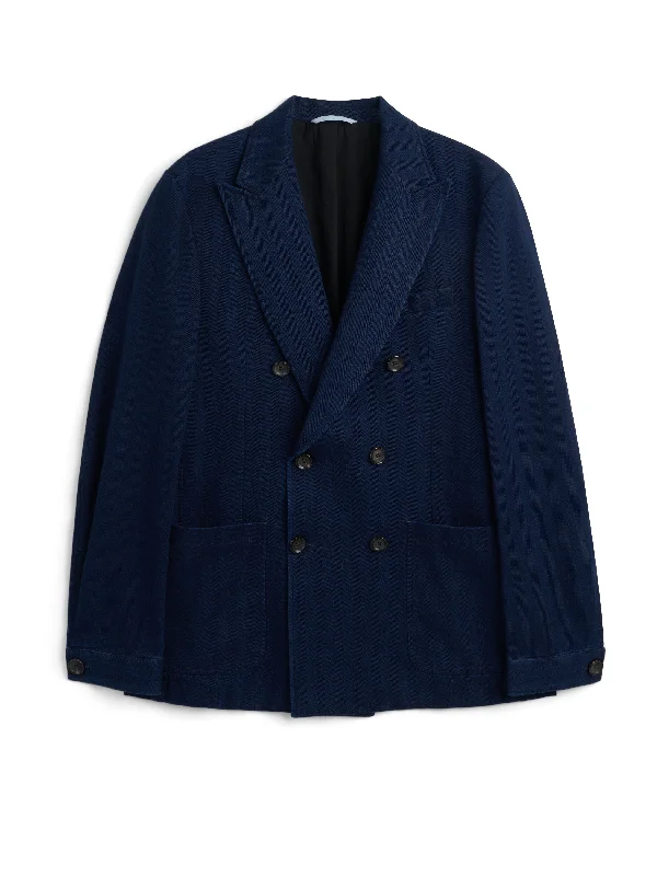 Double Breasted Jacket Faye Indigo Blue