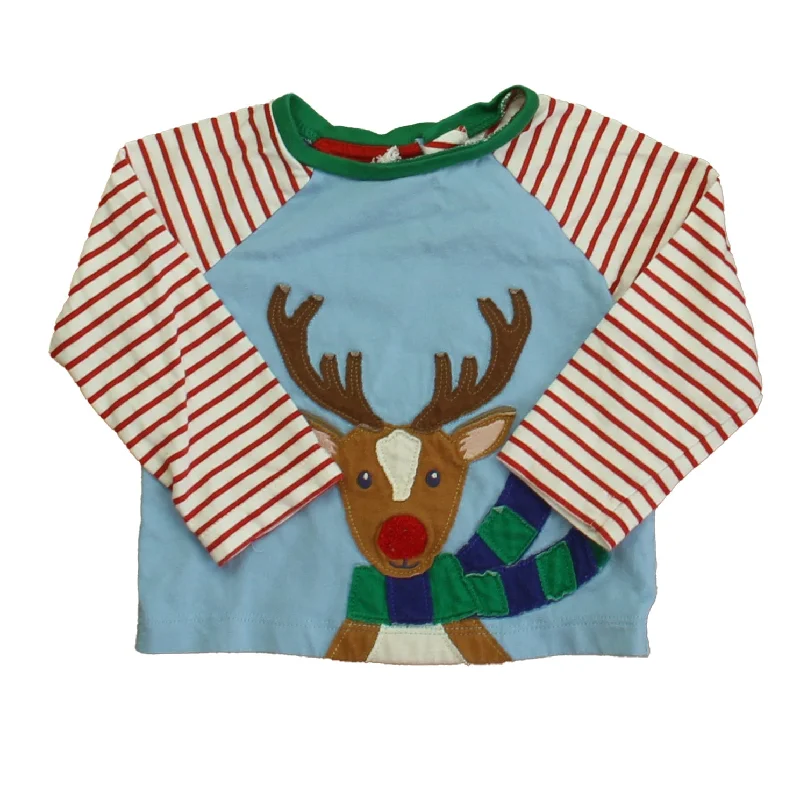 Men's Shirts with Double-Breasted DesignsBoden Boys Blue Reindeer Long Sleeve T-Shirt Men's Shirts with Double-Breasted DesignsBoden Boys Blue Reindeer Long Sleeve T-Shirt