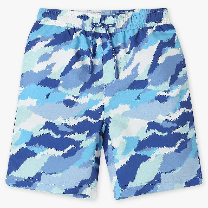 Men's Pants with UV ProtectionBoys Comfort Fit Printed Mid Rise Shorts