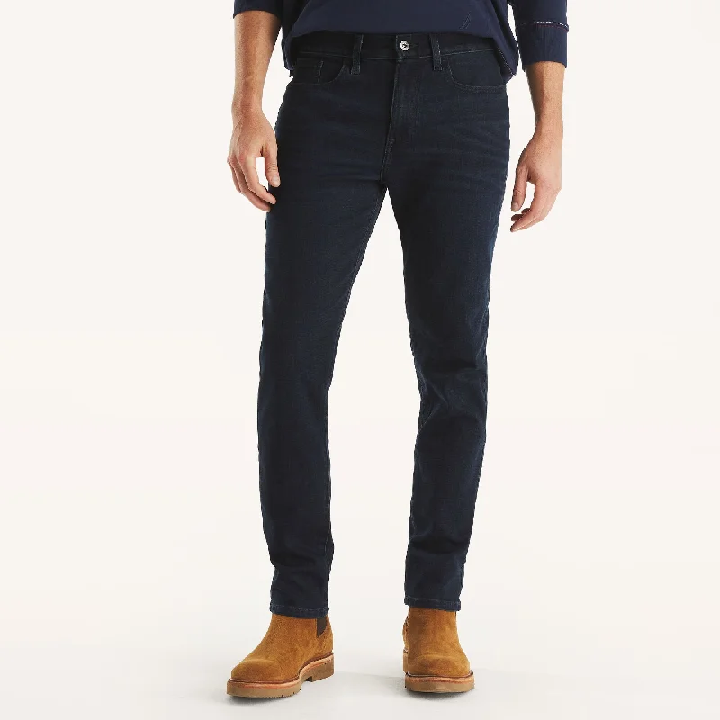 Leather Patch Embellished Men's JeansNautica Mens Athletic Slim Stretch Denim
