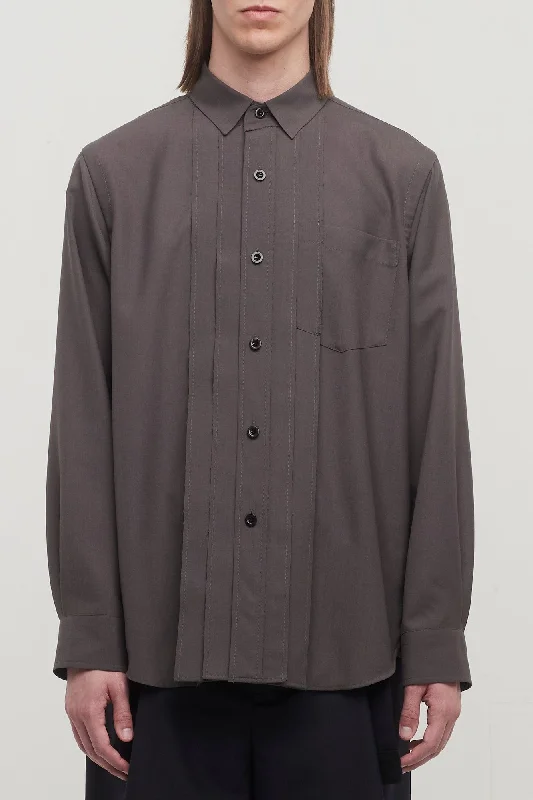 Sacai Suiting Shirt in Taupe