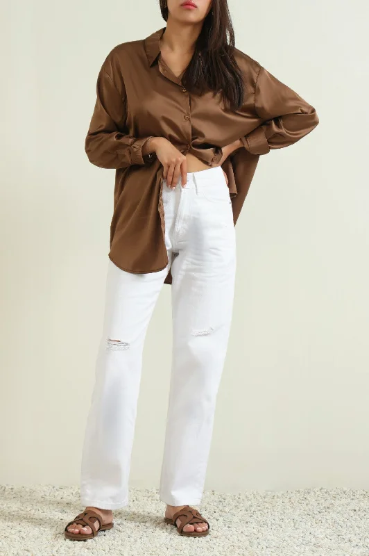 Men's V-Neck T-Shirts for a Flattering ShapeBASIC SILK SHIRT