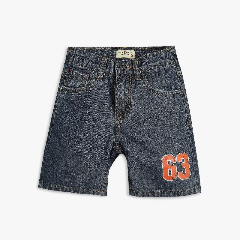 Warm Men's Fleece-Lined PantsBoys Regular Fit Solid Mid Rise Shorts