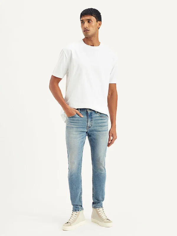 Classic Blue Men's JeansMen's Skinny Tapered Light Blue Jeans