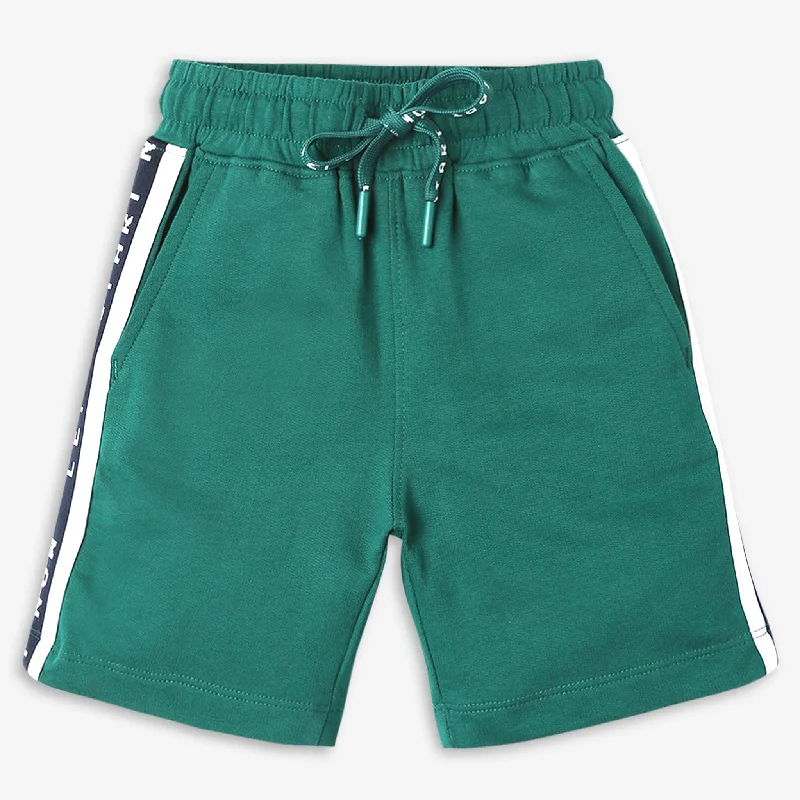 Men's Pants with Contrast WaistbandsBoys Regular Fit Solid Mid Rise Shorts