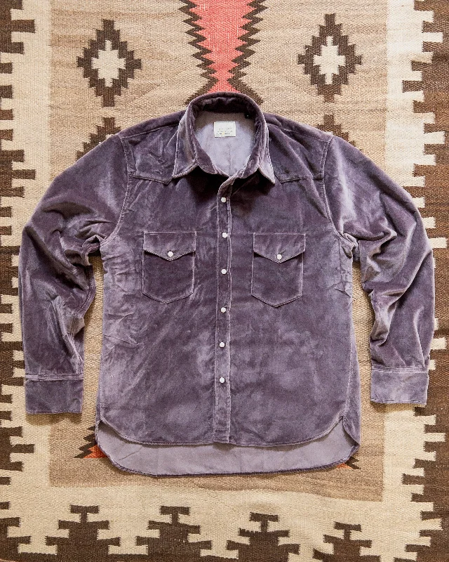 Versatile Men's Short-Sleeve ShirtsVelvet Pearlsnap Shirt - Amethyst