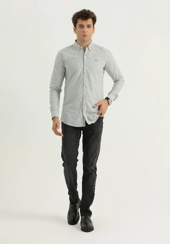 Breathable Men's Linen ShirtsLight Grey Shirt