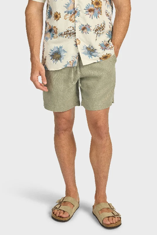Men's Pants with Patch PocketsRiviera Linen Short