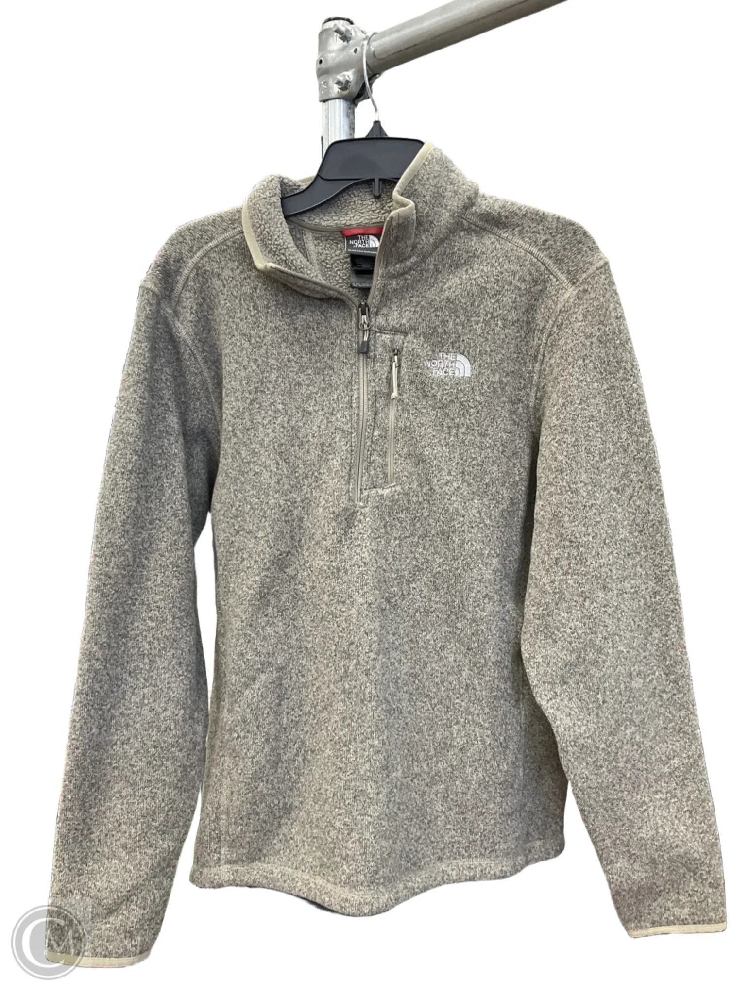Men's Hoodies for Winter SportsAthletic Sweatshirt Collar By The North Face In Beige, Size: M