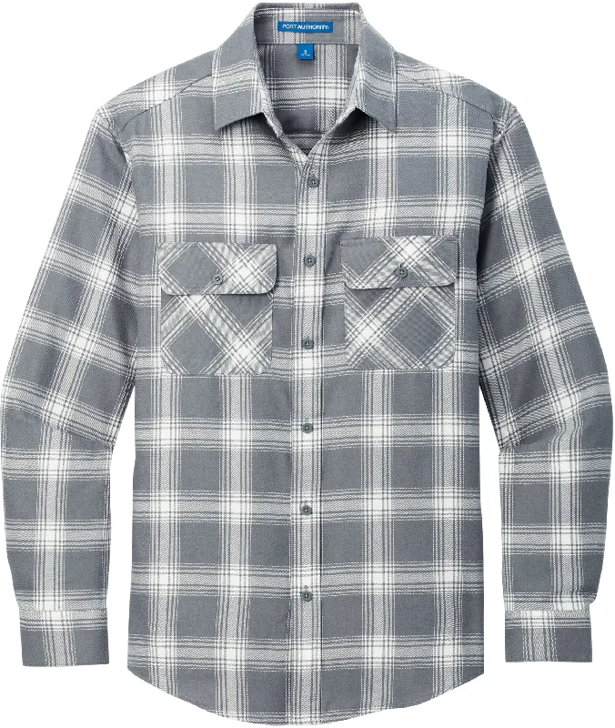 Grey/ Cream Open Plaid