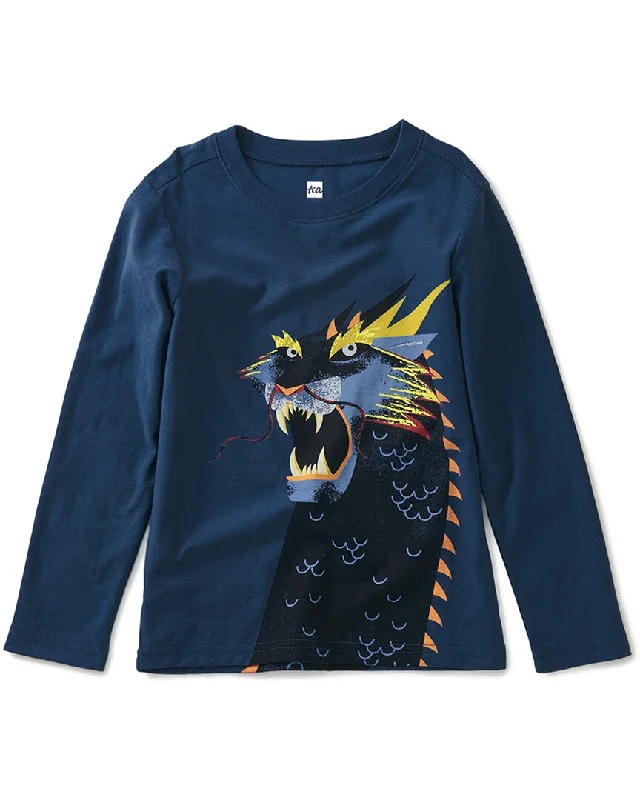 Men's Shirts with Logo EmbossmentsTea Collection Dragon Roar Graphic T-Shirt