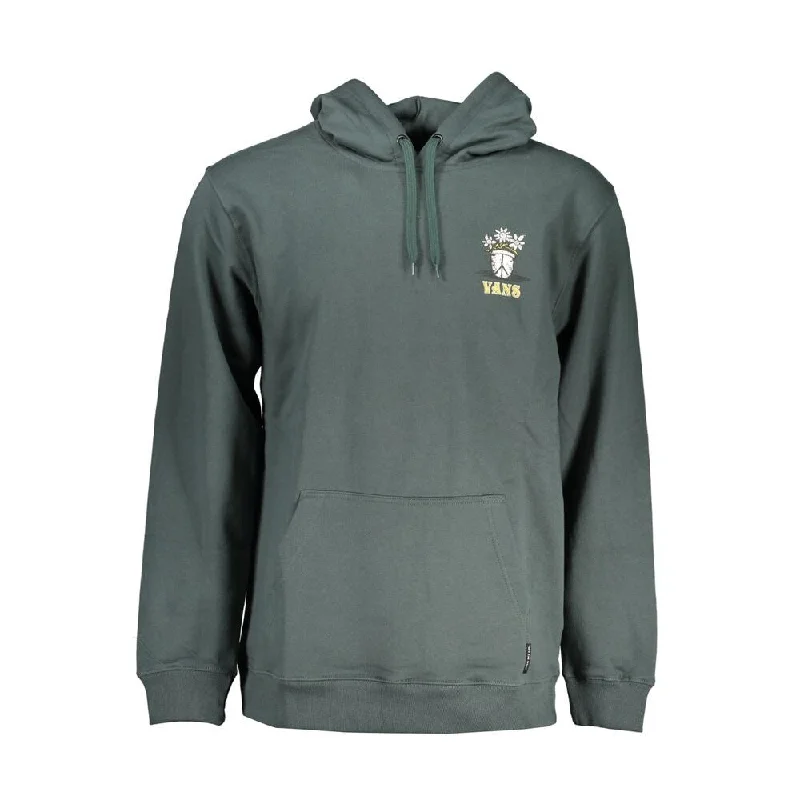 Men's Sweaters with SequinsVans Green Fleece Hooded Sweatshirt with Logo Men's Print Men's Sweaters with SequinsVans Green Fleece Hooded Sweatshirt with Logo Men's Print