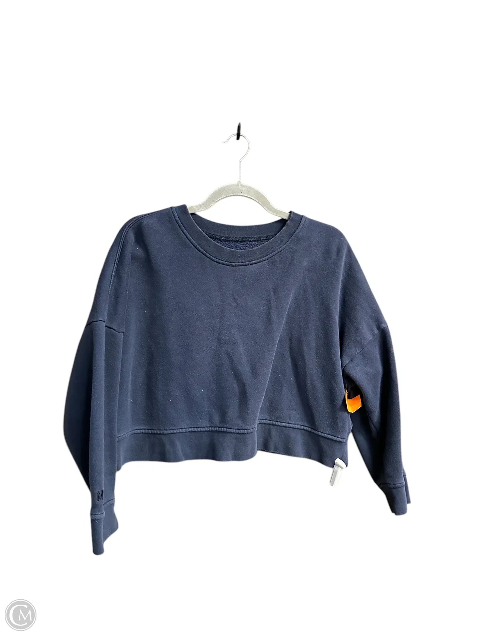Men's Hoodies with Hidden PocketsSweatshirt Crewneck By Madewell In Navy, Size: M