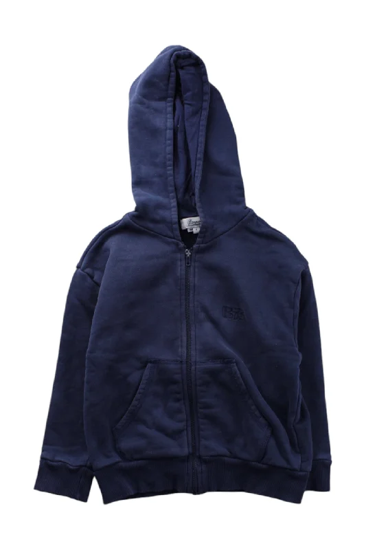 Men's Sweaters with Pleated DesignsBonpoint Hooded Zip Sweatshirt 4T