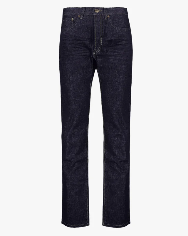 Slim-Fit Men's JeansStraight Leg (Dark Whisker)