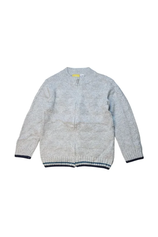Men's Sweaters with Contrast TrimChicco Zippered Knit Sweater 4T
