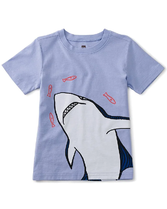 Men's Shirts with Checkered PatternsTea Collection Shark From Above Graphic T-Shirt