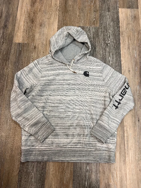 Men's Hoodies for Short MenAthletic Sweatshirt Hoodie By Carhartt In Grey, Size: Xl