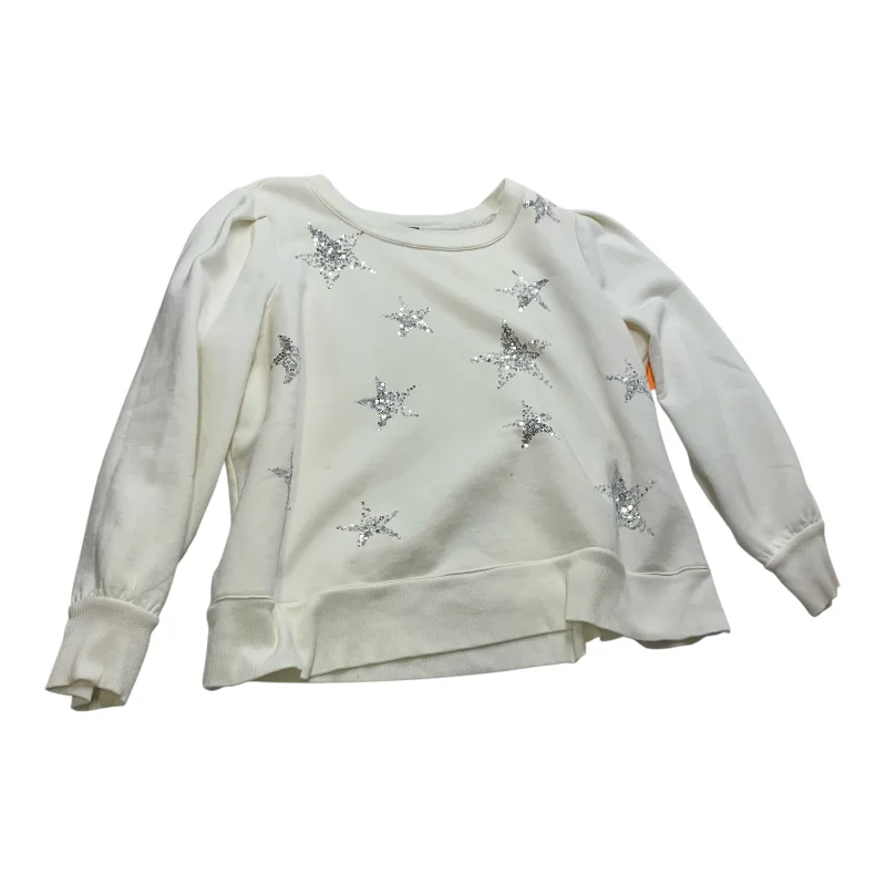 Versatile Men's All-Season HoodiesSweatshirt Crewneck By Talbots In Cream, Size: 2x