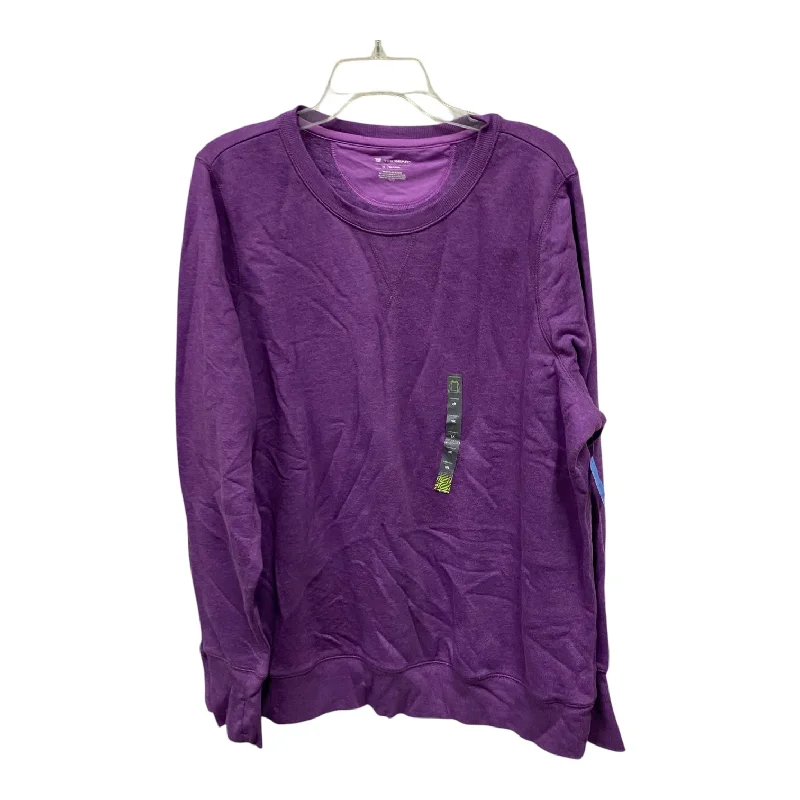 Stylish Men's Designer HoodiesAthletic Sweatshirt Crewneck By Tek Gear In Purple, Size:2X Stylish Men's Designer HoodiesAthletic Sweatshirt Crewneck By Tek Gear In Purple, Size:2X