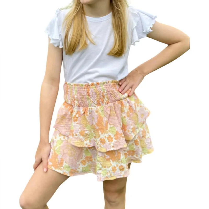 Men's Tailored Shirts for a Professional AppearanceGirl's Flutter Sleeve Tee In White