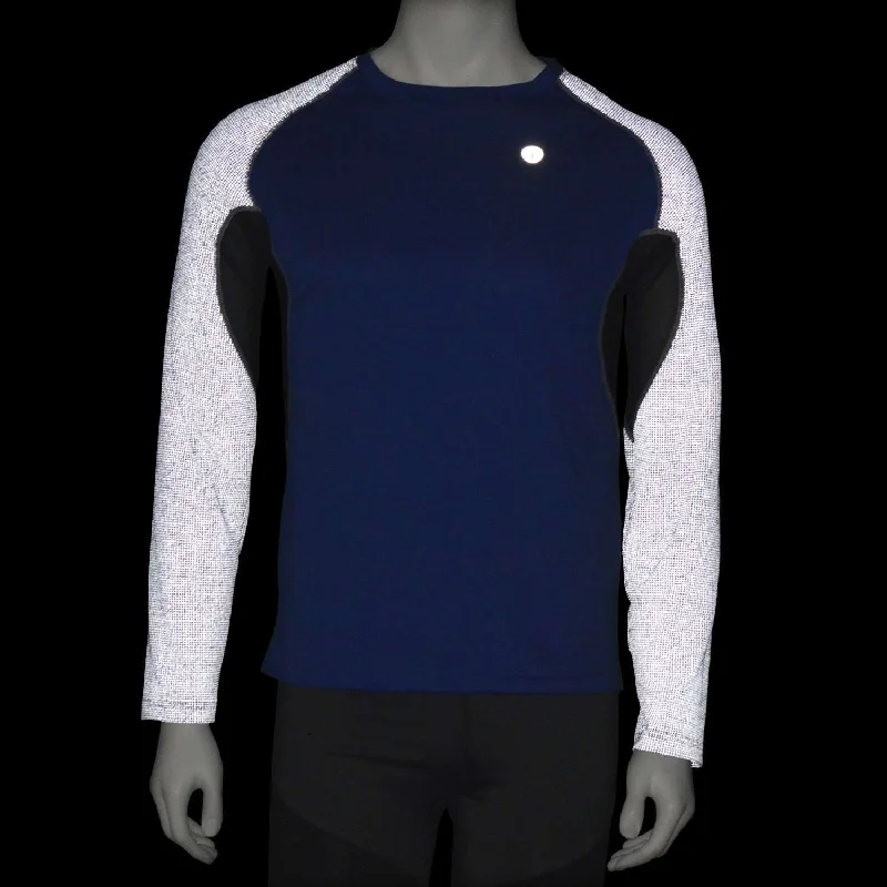 Men's Patterned Casual Shirts for Relaxed StylingFINAL SALE: Sentinel Reflective Men's Long Sleeve Shirt in Cobalt/Graphite Men's Patterned Casual Shirts for Relaxed StylingFINAL SALE: Sentinel Reflective Men's Long Sleeve Shirt in Cobalt/Graphite