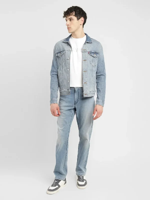 Classic Men's Jeans StyleMen's Light Indigo Skinny Taper Jeans