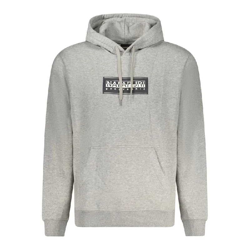 Classic Men's Wool SweatersNapapijri Gray Cotton Men's Sweater