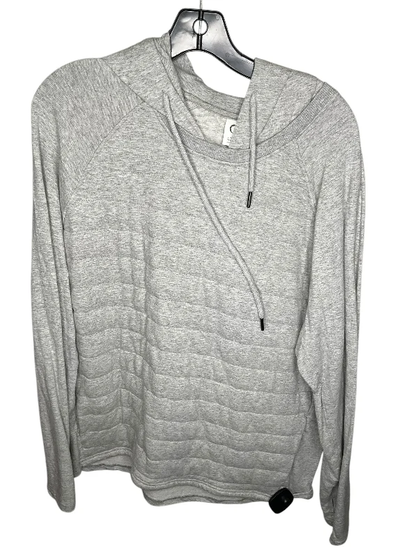 Men's Hoodies for WorkoutAthletic Sweatshirt Hoodie By Zyia In Grey, Size: 1x
