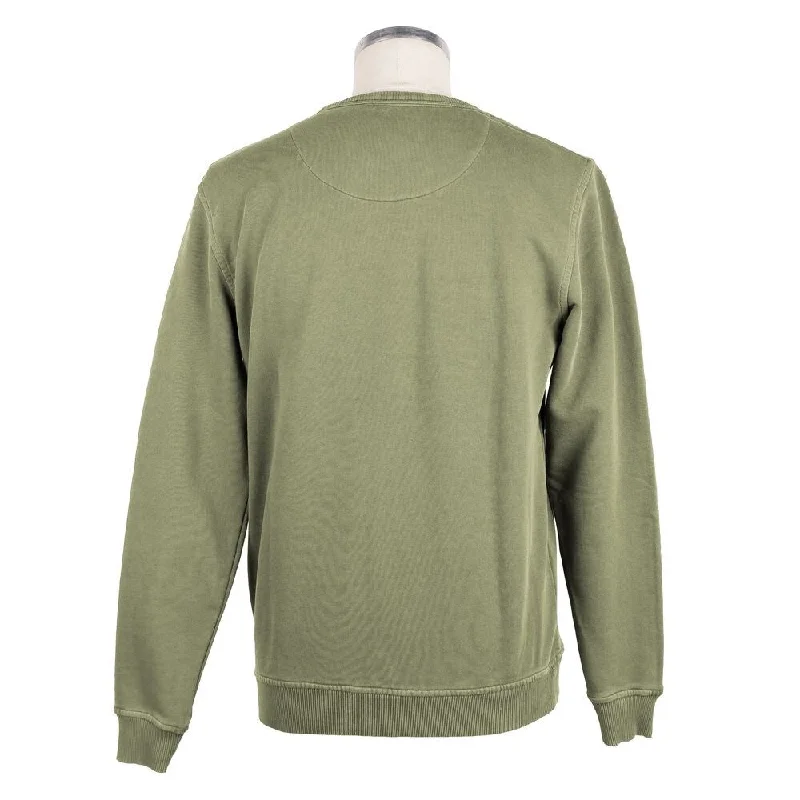 Men's Sweaters with PocketsRefrigiwear Green Cotton Men Men's Sweater