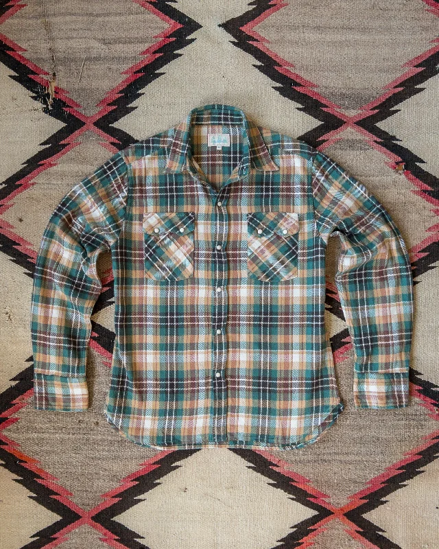 Men's Checkered Shirts for a Retro FeelWashed Flannel Pearlsnap Shirt - Logger Plaid Men's Checkered Shirts for a Retro FeelWashed Flannel Pearlsnap Shirt - Logger Plaid