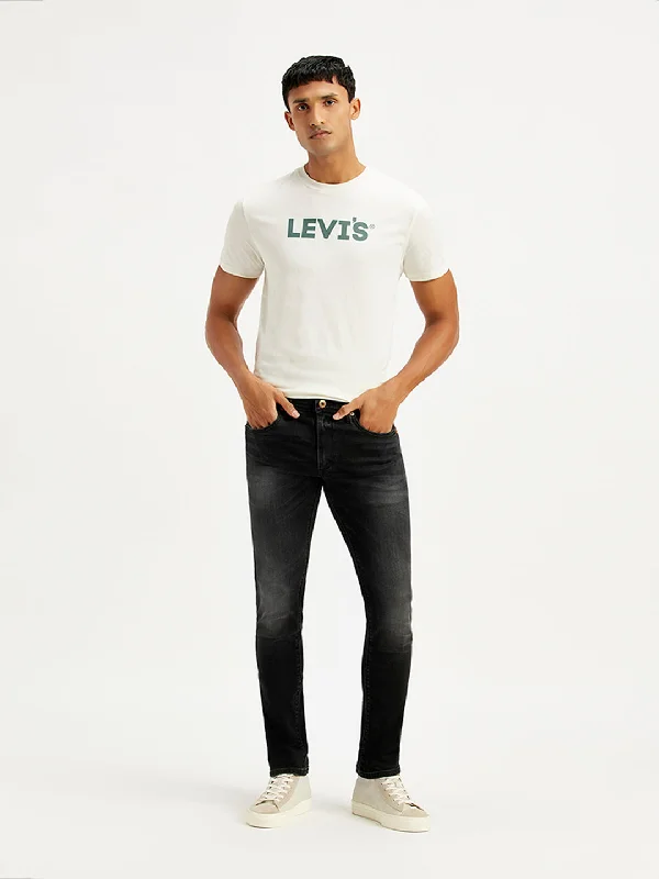 Men's Jeans with RipsMen's 65504 Skinny Fit Black Jeans