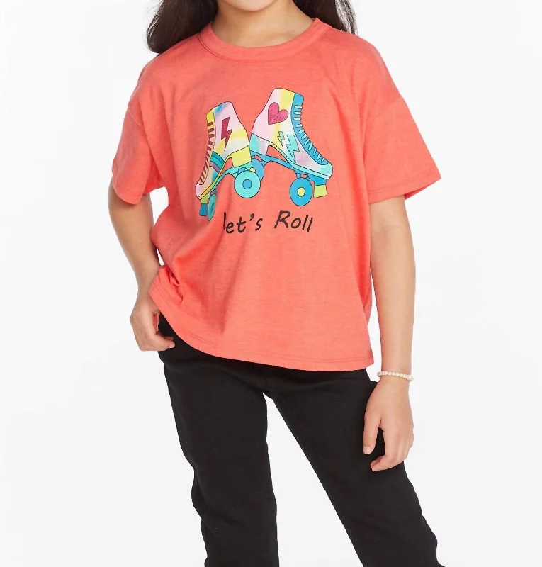 Men's Shirts with TiesGirls Tee In Let's Roll
