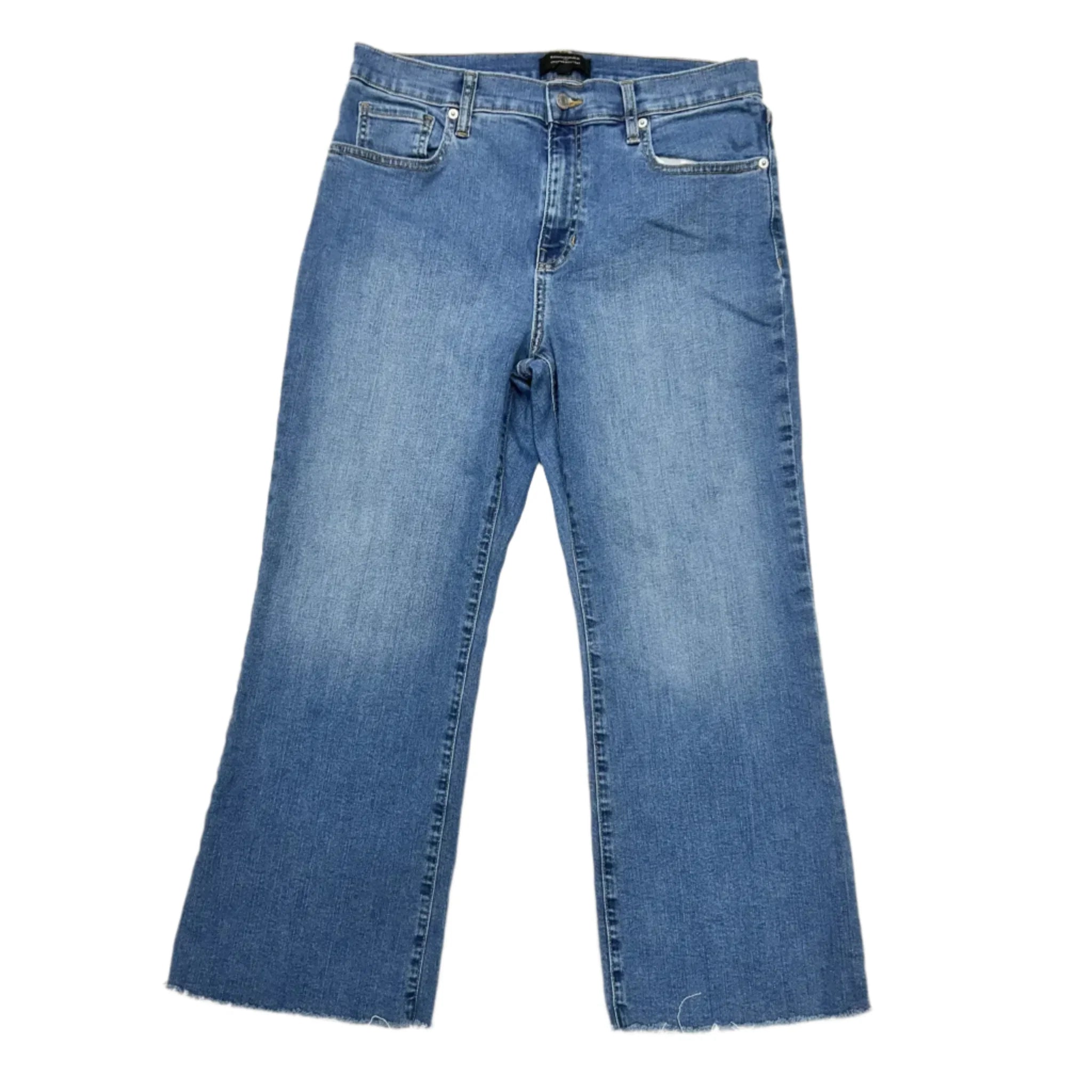 Mid-Waisted Men's JeansJeans Boot Cut By Banana Republic In Blue Denim, Size: 12