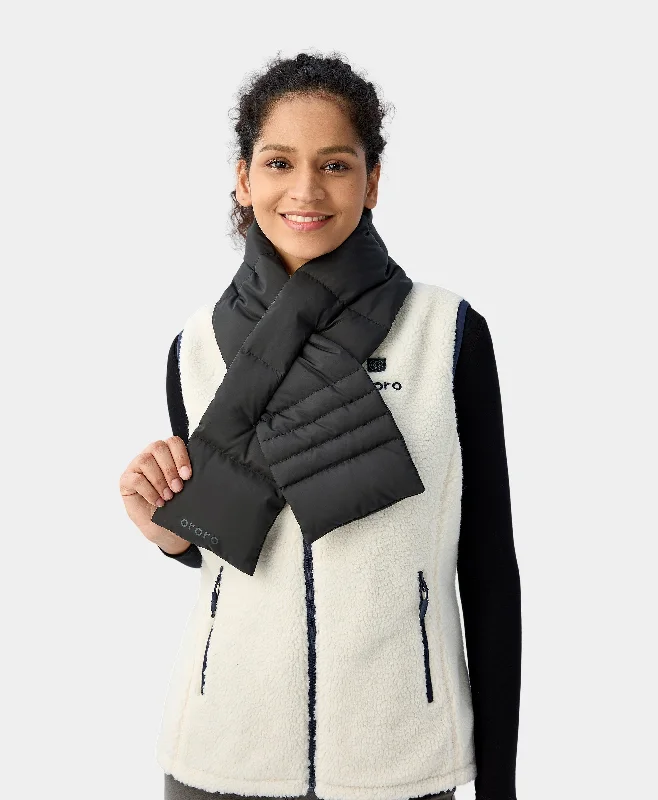 Men's Hoodies with DrawstringsFinal Sale - Unisex Heated Puffer Down Scarf