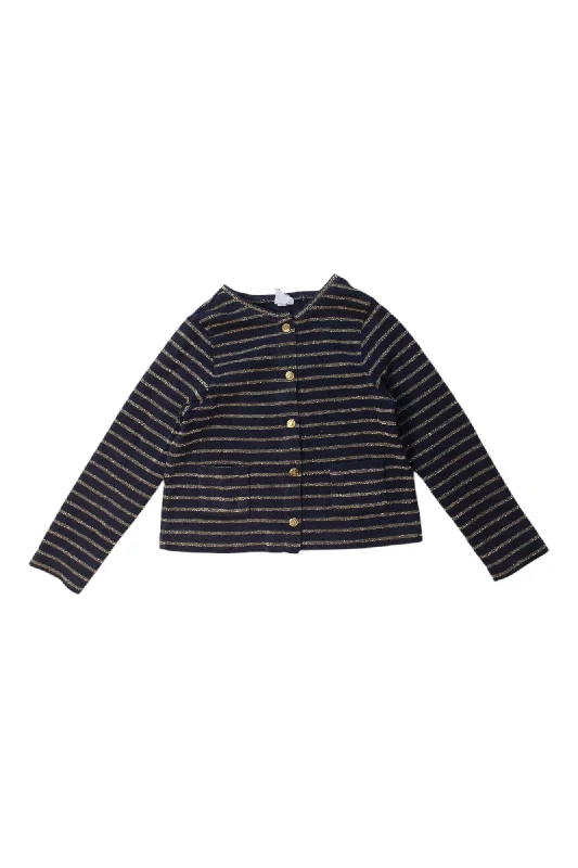Men's Sweaters with Pleated DesignsPetit Bateau Striped Cardigan 5T
