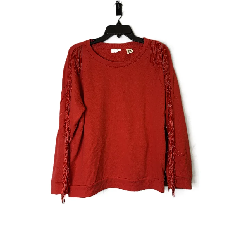 Men's Hoodies with LogoSweatshirt Crewneck By Levis In Red, Size: Xl