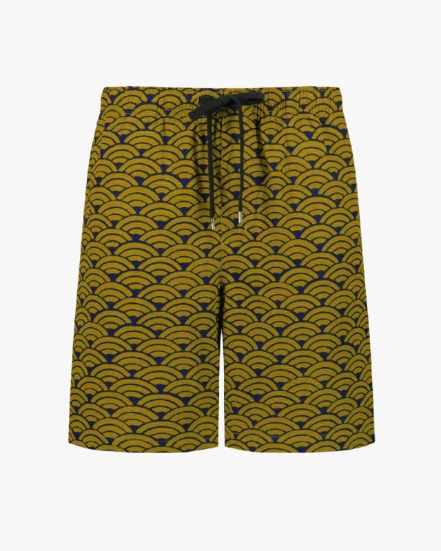 Best Fitting Men's JeansDrawstring Short - Navy Wave