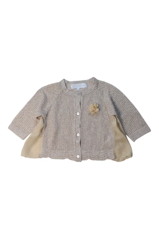 Men's Sweaters with Cable PatternsTartine Et Chocolat Cardigan With Flower Detail, Size 2T Men's Sweaters with Cable PatternsTartine Et Chocolat Cardigan With Flower Detail, Size 2T