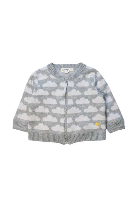 Men's Sweaters with Ribbed WaistbandsThe Bonnie Mob Cloud Print Cardigan 6-12M