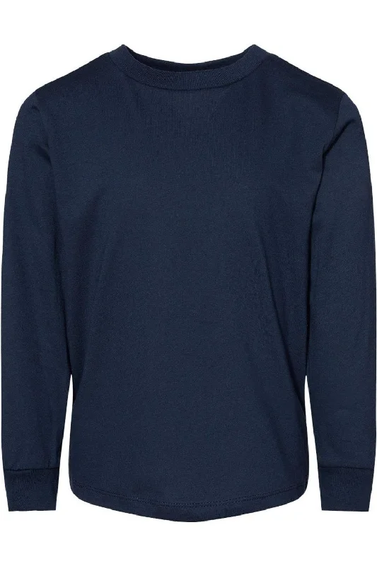 Men's Shirts with Cowl NecksBELLA + CANVAS Toddler Jersey Long Sleeve Tee