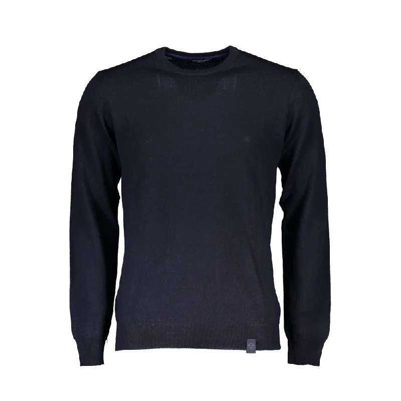 Men's Sweaters with Belt AttachmentsNorth Sails Blue Fabric Men Men's Sweater