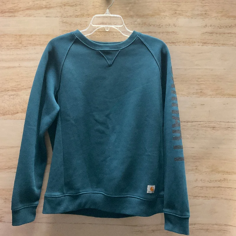 Luxurious Men's Cashmere HoodiesSweatshirt Crewneck By Carhartt In Blue, Size: L