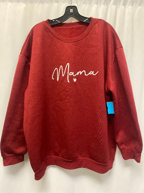 Men's Hoodies for Outdoor ActivitiesSweatshirt Crewneck By Shein In Maroon, Size: 4x Men's Hoodies for Outdoor ActivitiesSweatshirt Crewneck By Shein In Maroon, Size: 4x
