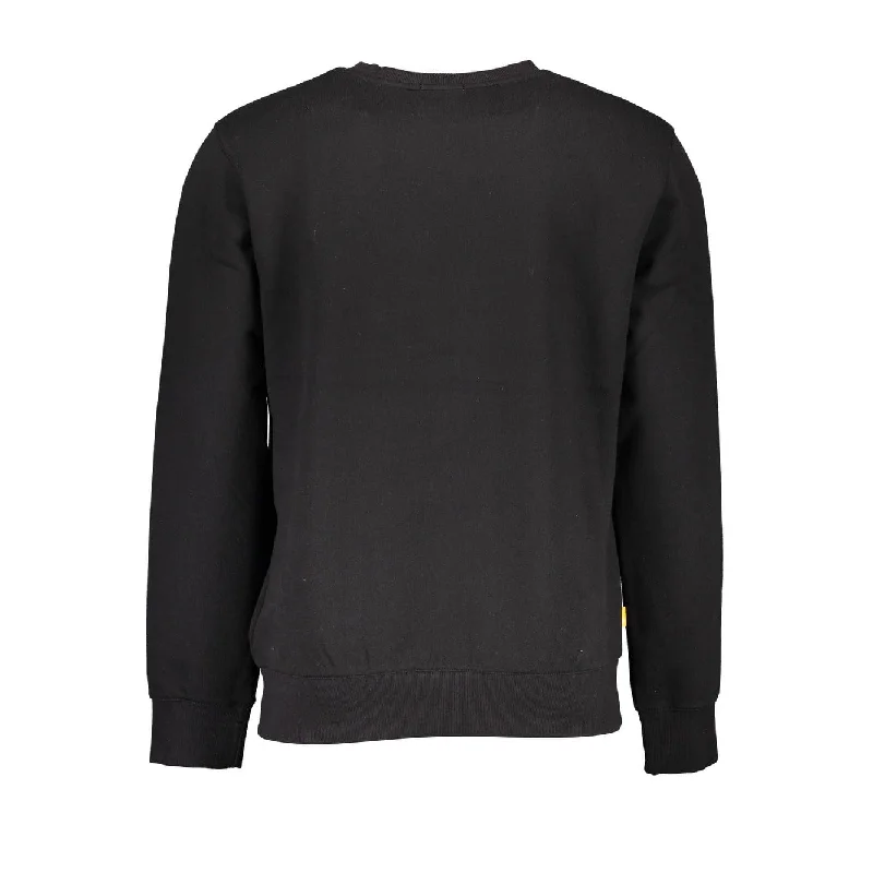 Men's Sweaters with Zip-Up CollarsTimberland Black Cotton Men Men's Sweater